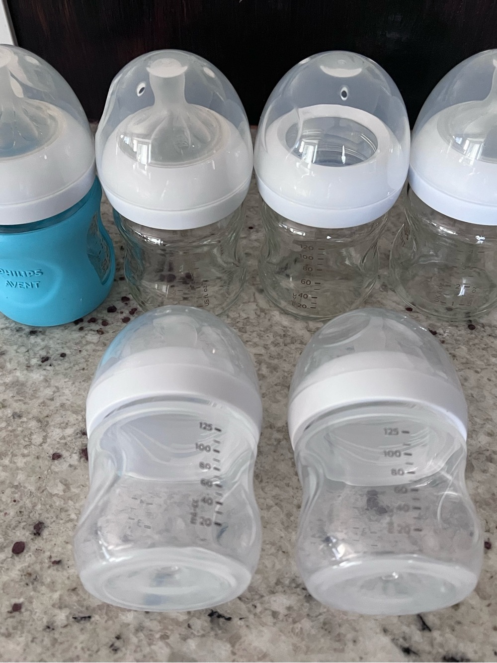 4oz Avent Bottles Bundle - Glass + Plastic